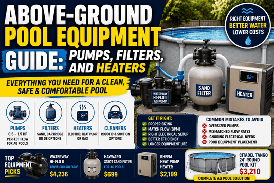 Above-Ground Pool Equipment Guide: Pumps, Filters, and Heaters - AquaDoc