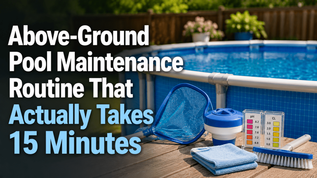 Above-Ground Pool Maintenance Routine That Actually Takes 15 Minutes - AquaDoc