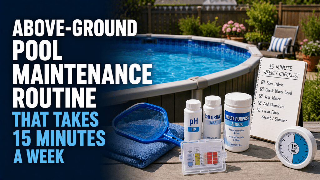 Above-Ground Pool Maintenance Routine That Takes 15 Minutes a Week - AquaDoc