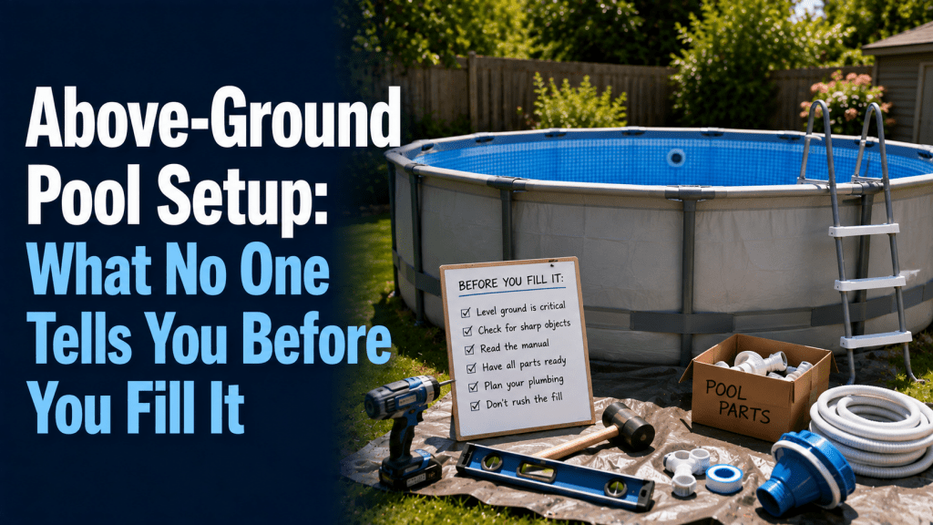 Above-Ground Pool Setup: What No One Tells You Before You Fill It - AquaDoc