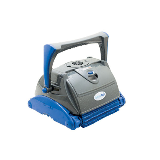 Aqua Products ARAPID1500 Aquabot Rapids 1500 Robotic Pool Cleaner with AquaSmart Gyro Technology and top-access filters.