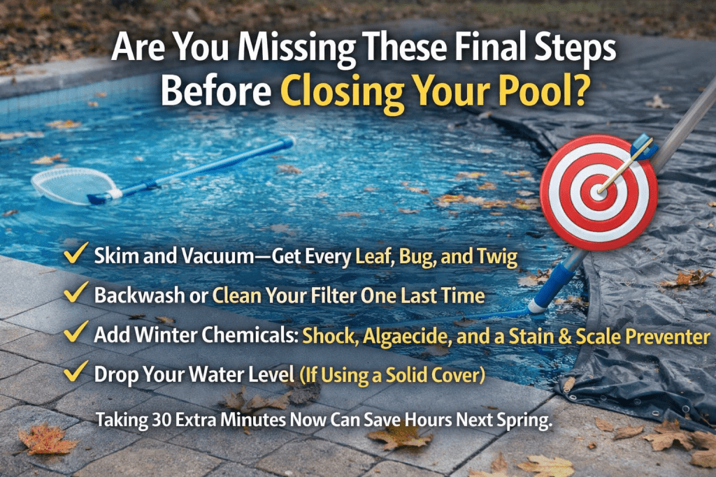 Are You Missing These Final Steps Before Closing Your Pool? - AquaDoc