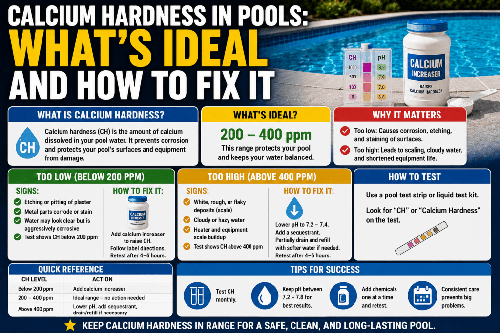 Calcium Hardness in Pools: What's Ideal and How to Fix It - AquaDoc