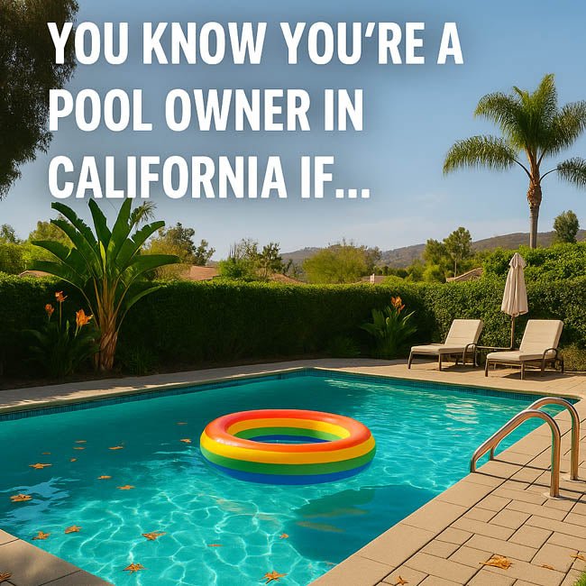 You Know You’re a Pool Owner in California If… - AquaDoc