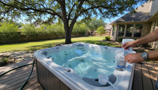 Dichlor Startup Dose for a 2-Person Plug-In Hot Tub Filled With Well Water