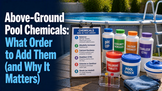 Above-Ground Pool Chemicals: What Order to Add Them (and Why It Matters)