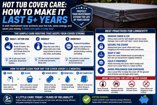 Hot Tub Cover Care: How to Make It Last 5+ Years - AquaDoc