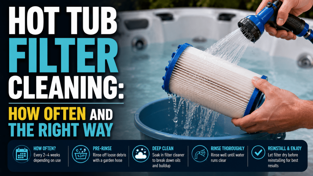 Hot Tub Filter Cleaning: How Often and the Right Way - AquaDoc