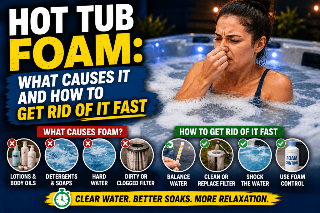 Hot Tub Foam: What Causes It and How to Get Rid of It Fast - AquaDoc