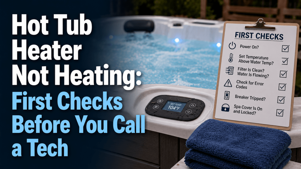 Hot Tub Heater Not Heating: First Checks Before You Call a Tech - AquaDoc