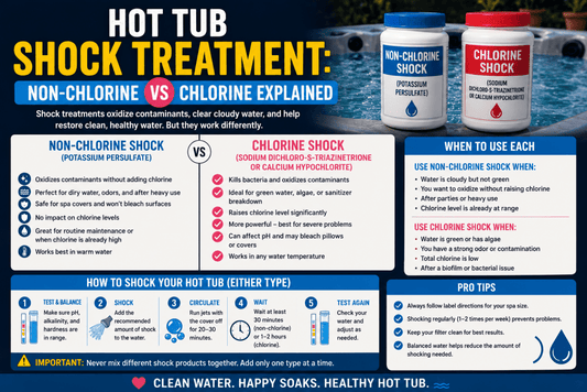Hot Tub Shock Treatment: Non-Chlorine vs Chlorine Explained - AquaDoc