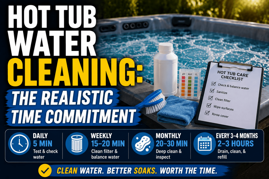 Hot Tub Water Cleaning: The Realistic Time Commitment - AquaDoc