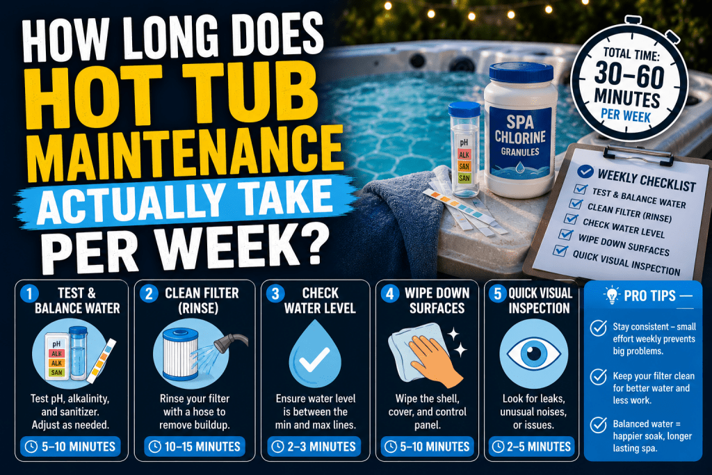 How Long Does Hot Tub Maintenance Actually Take Per Week? - AquaDoc