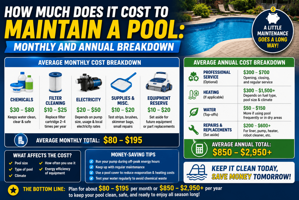 How Much Does It Cost to Maintain a Pool: Monthly and Annual Breakdown - AquaDoc