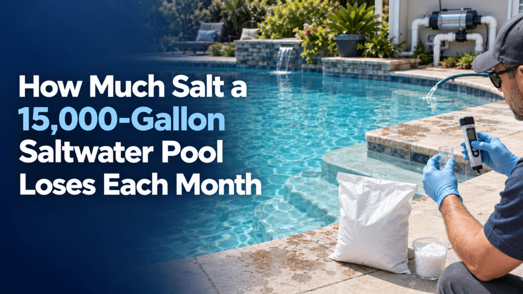 How Much Salt a 15,000-Gallon Saltwater Pool Loses Each Month - AquaDoc