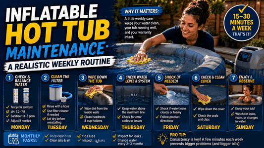 Inflatable Hot Tub Maintenance: A Realistic Weekly Routine - AquaDoc