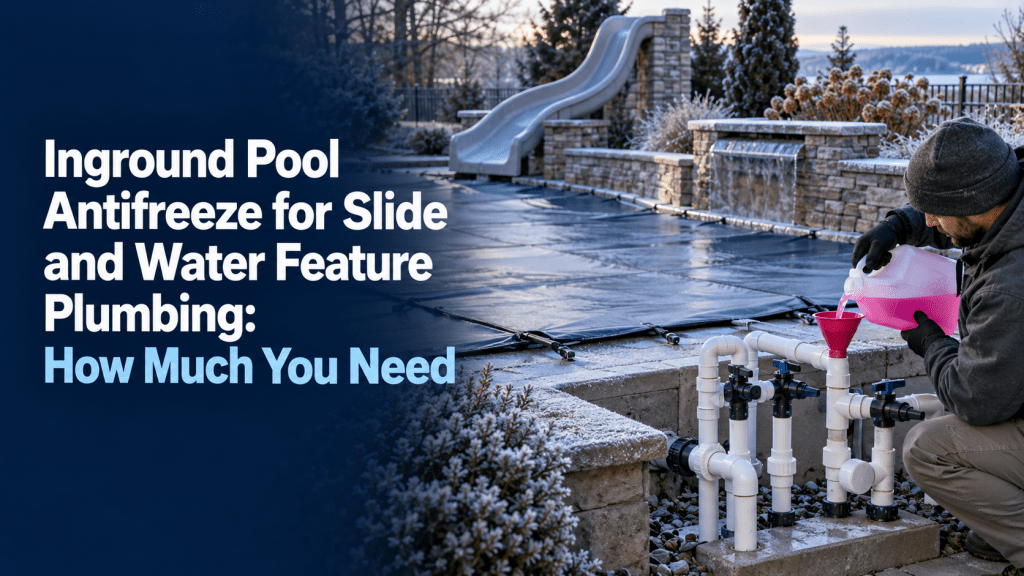 Inground Pool Antifreeze for Slide and Water Feature Plumbing: How Much You Need - AquaDoc