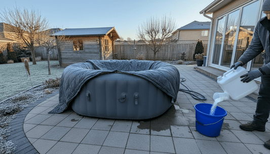 Non-Chlorine Shock Dose for Closing a 6-Person Inflatable Hot Tub for Winter