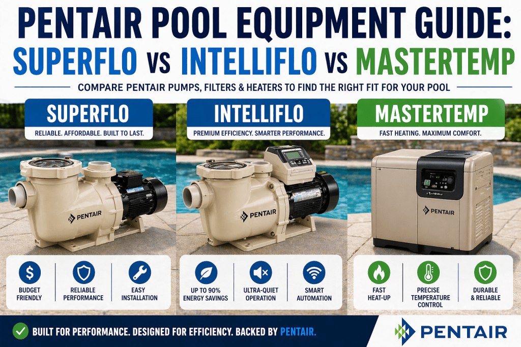 Pentair Pool Equipment Guide: SuperFlo, IntelliFlo, and MasterTemp Reviewed - AquaDoc