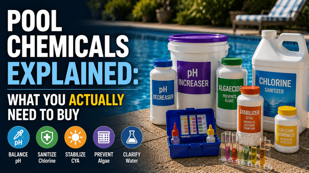 Pool Chemicals Explained: What You Actually Need to Buy - AquaDoc