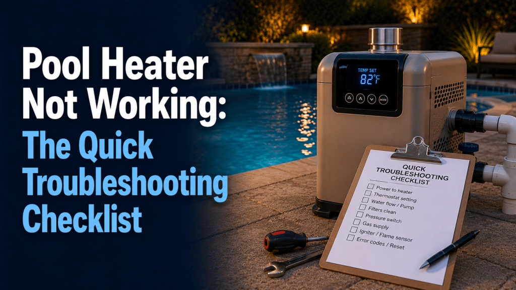 Pool Heater Not Working: The Quick Troubleshooting Checklist - AquaDoc