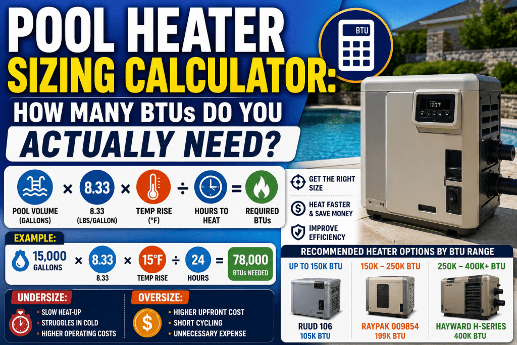 Pool Heater Sizing Calculator: How Many BTUs Do You Actually Need? - AquaDoc
