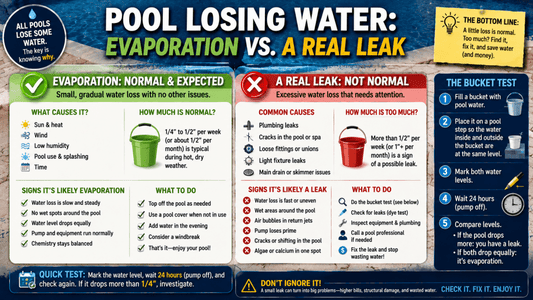 Pool Losing Water: Evaporation vs. a Real Leak - AquaDoc