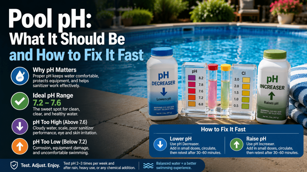 Pool pH: What It Should Be and How to Fix It Fast - AquaDoc