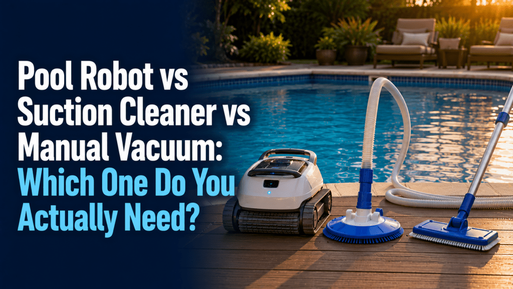Pool Robot vs Suction Cleaner vs Manual Vacuum: Which One Do You Actually Need? - AquaDoc