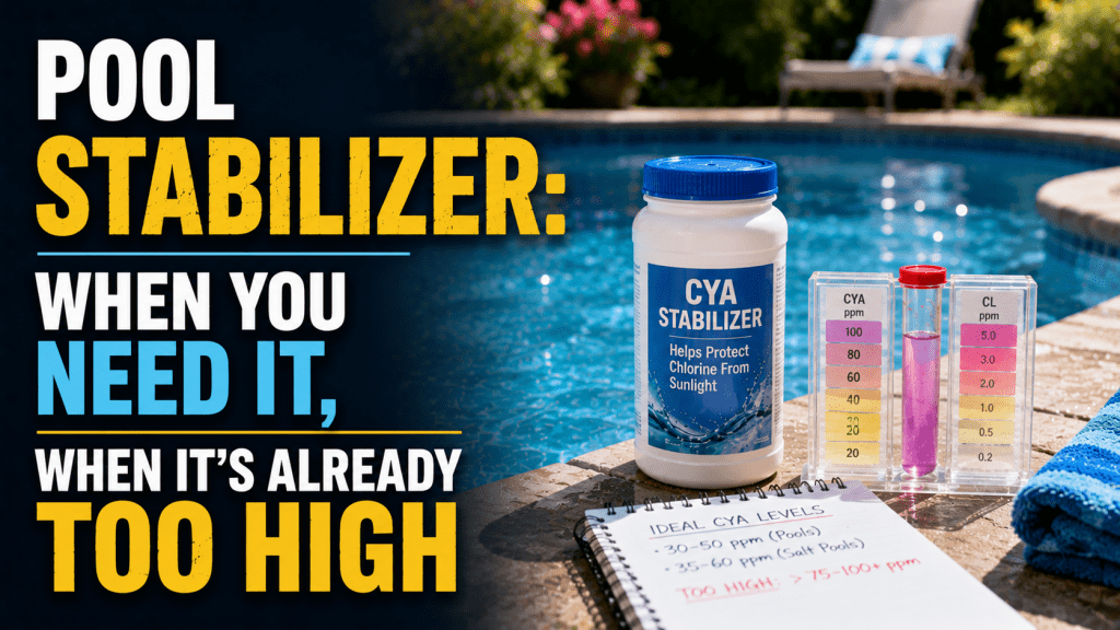 Pool Stabilizer: When You Need It, When It's Already Too High - AquaDoc