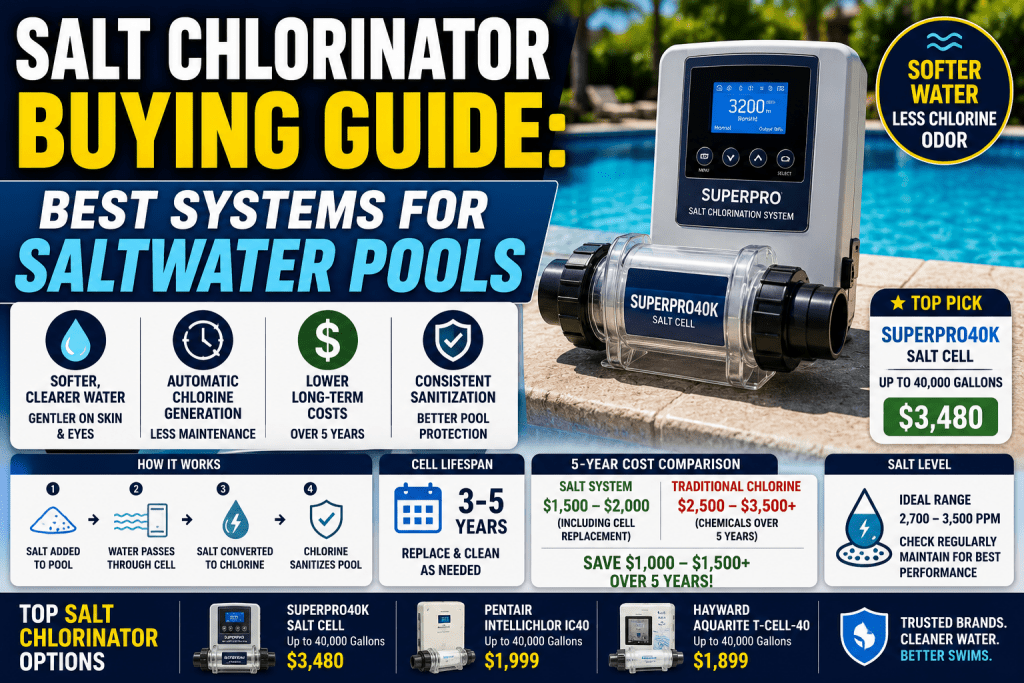 Salt Chlorinator Buying Guide: Best Systems for Saltwater Pools - AquaDoc