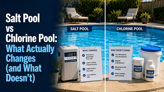 Salt Pool vs Chlorine Pool: What Actually Changes (and What Doesn't) - AquaDoc