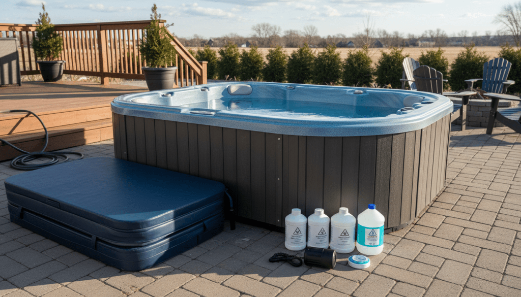 Sanitizer Dose for Winterizing a 6-Person Ozone Hot Tub