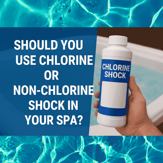 Should I use chlorine or non-chlorine shock in my spa?