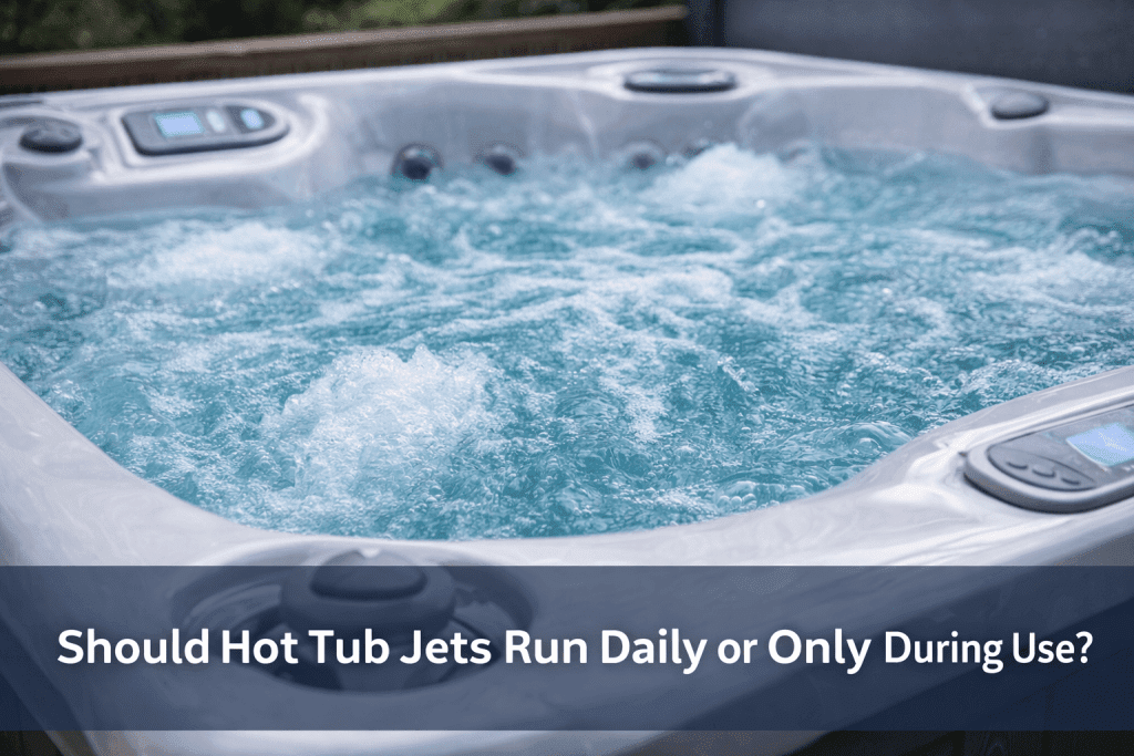 Should jets run daily or only during use? - AquaDoc