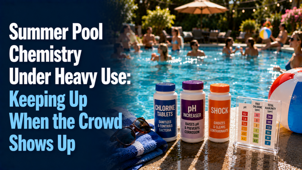 Summer Pool Chemistry Under Heavy Use: Keeping Up When the Crowd Shows Up - AquaDoc