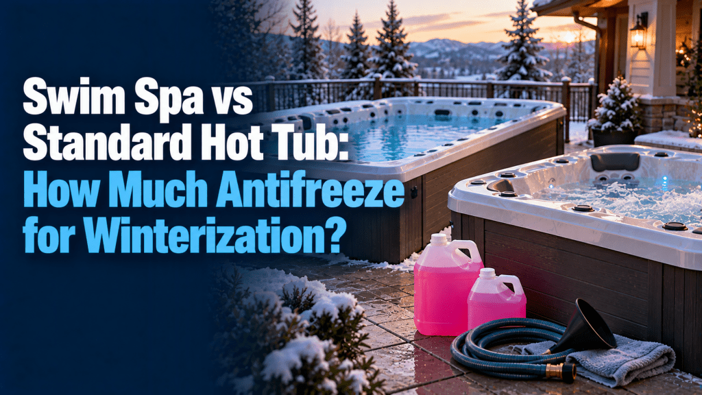 Swim Spa vs Standard Hot Tub: How Much Antifreeze for Winterization? - AquaDoc