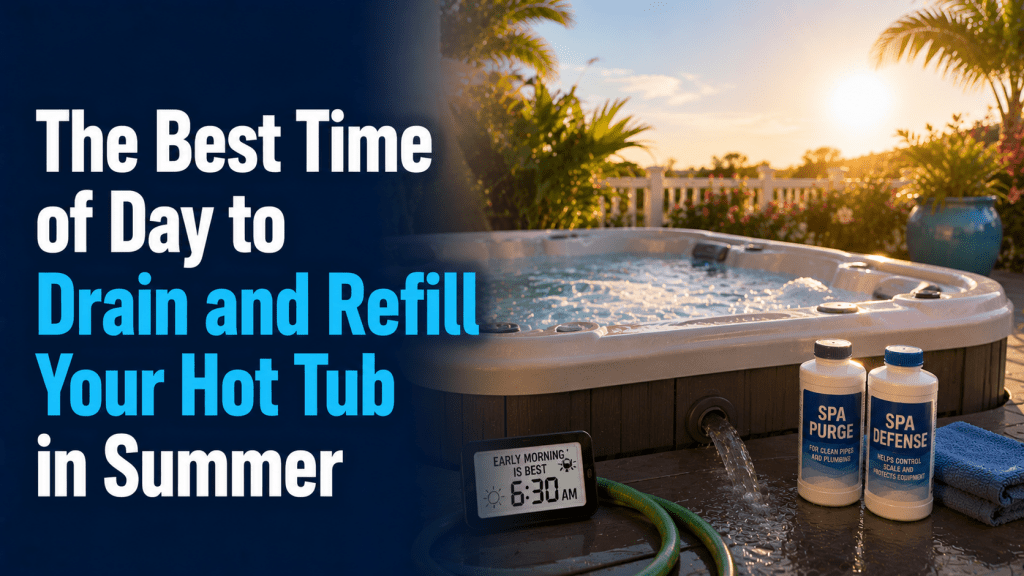 The Best Time of Day to Drain and Refill Your Hot Tub in Summer - AquaDoc