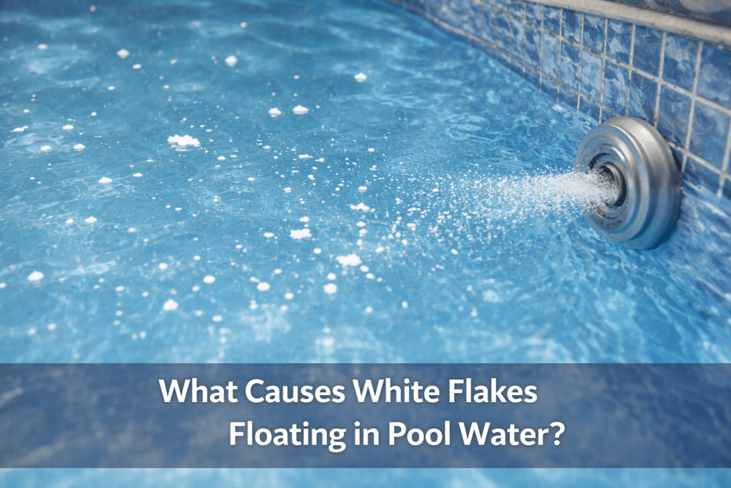 What Causes White Flakes Floating in Pool Water? - AquaDoc