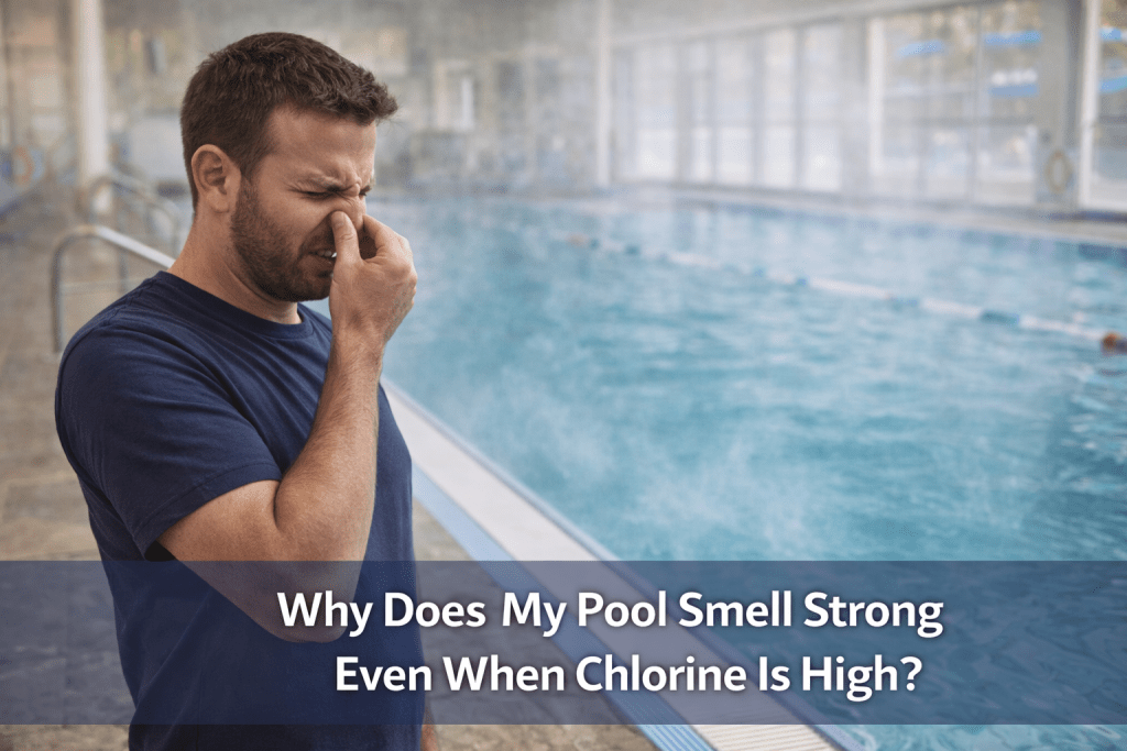 Why Does My Pool Smell Strong Even When Chlorine Is High? - AquaDoc