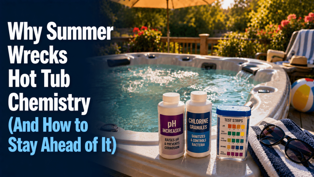 Why Summer Wrecks Hot Tub Chemistry (And How to Stay Ahead of It) - AquaDoc