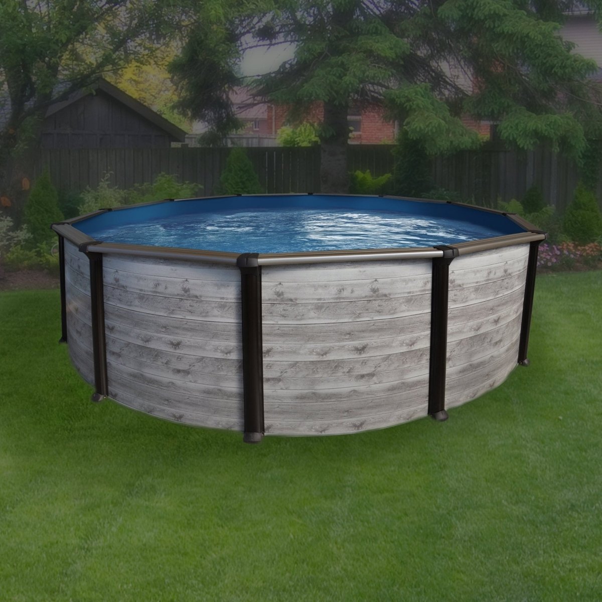 21' Round Costa Above Ground Pool Kit with Skimmer | 52