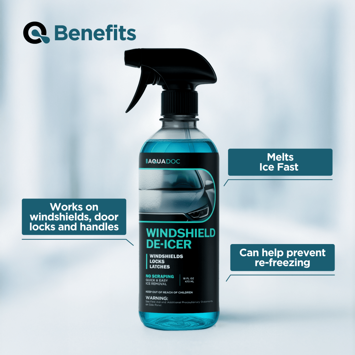 De - icer for Car Windshield - AquaDoc