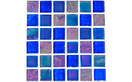 NPT 1" x 1" Equinox Textured Glass Tile Dark Blue EQX-MIDNIGHT