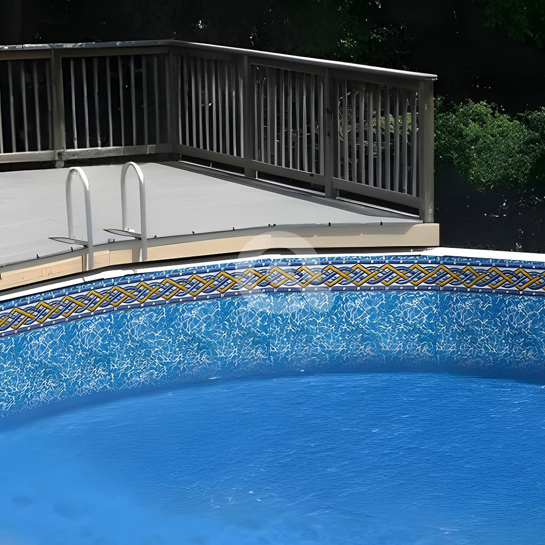 Luvari Liners LA5RB1800BR2PRX  18' Brighton Prism Round EZ-Bead Above Ground Liner with 52" Wall