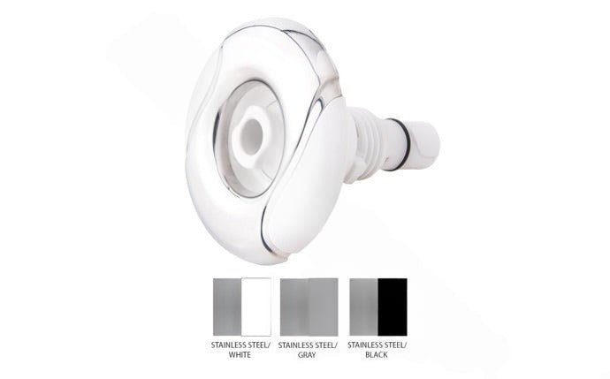 CMP 2" Gray Stainless Steel Spa Master Gunite Jet Directional Internal - AquaDoc