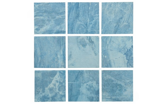 Close-up of swirling blue and gray pattern