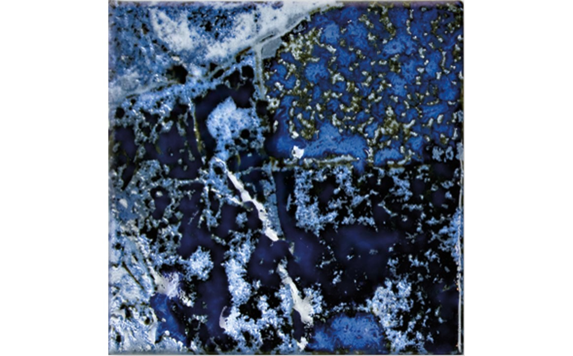 Light blue tile with natural stone-like texture