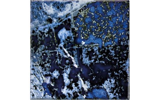 Light blue tile with natural stone-like texture