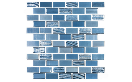NPT Sea Glass Cobalto tile front view